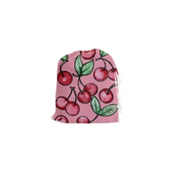 Cherry Pattern Drawstring Pouches (xs)  by BubbSnugg