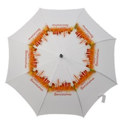 Barcelona City Art Hook Handle Umbrellas (small) by hqphoto