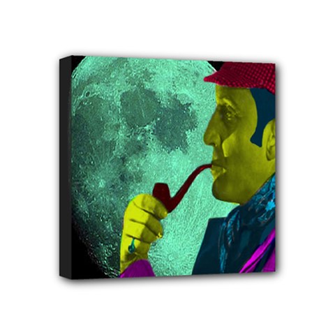 Sherlock Holmes Mini Canvas 4  X 4  by icarusismartdesigns