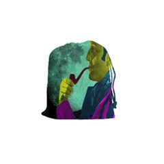 Sherlock Holmes Drawstring Pouches (small)  by icarusismartdesigns