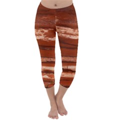 Red Earth Natural Capri Winter Leggings  by UniqueCre8ion