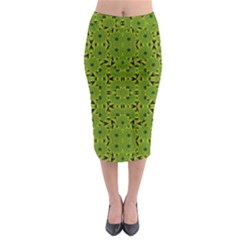 Geometric African Print Midi Pencil Skirt by dflcprintsclothing