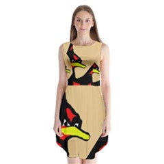 Angry Bird Sleeveless Chiffon Dress   by Valentinaart