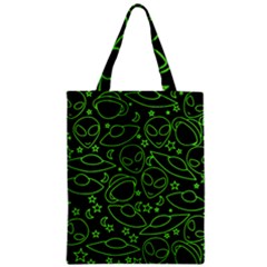 Alien Invasion  Zipper Classic Tote Bag by BubbSnugg