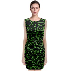 Alien Invasion  Classic Sleeveless Midi Dress by BubbSnugg
