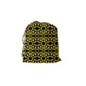 Dots Pattern Yellow Drawstring Pouches (Small)  View2