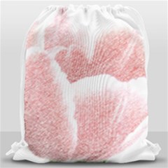 Tulip Red Pencil Drawing Art Drawstring Bag (large) by picsaspassion