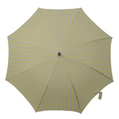 Summer Sand Color Lilac Stripes Hook Handle Umbrellas (medium) by picsaspassion