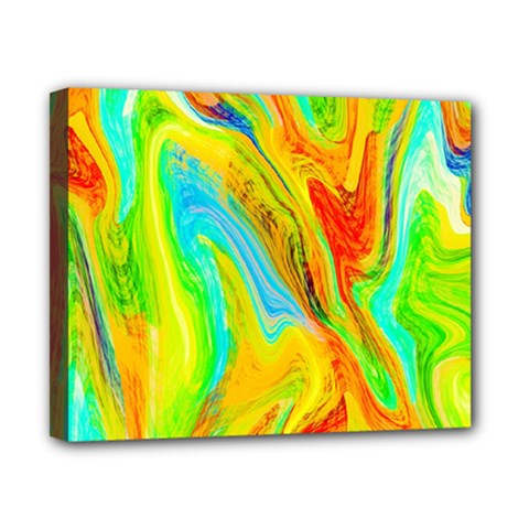 Happy Multicolor Painting Canvas 10  X 8  by designworld65