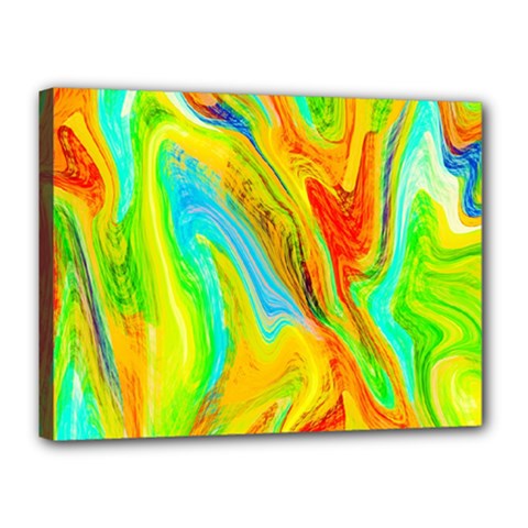 Happy Multicolor Painting Canvas 16  X 12  by designworld65