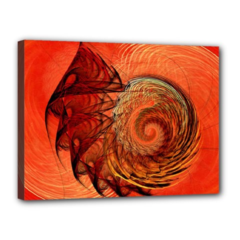 Nautilus Shell Abstract Fractal Canvas 16  X 12  by designworld65