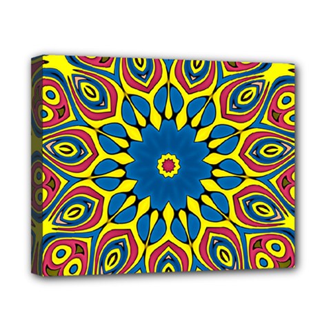 Yellow Flower Mandala Canvas 10  X 8  by designworld65