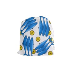 Mackerel Meal 2 Drawstring Pouches (medium)  by Valentinaart