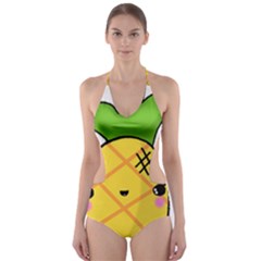 Kawaii Pineapple Cut-out One Piece Swimsuit by CuteKawaii1982