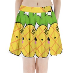 Kawaii Pineapple Pleated Mini Skirt by CuteKawaii1982
