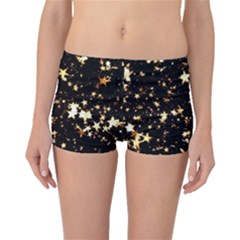 Golden Stars In The Sky Boyleg Bikini Bottoms by picsaspassion