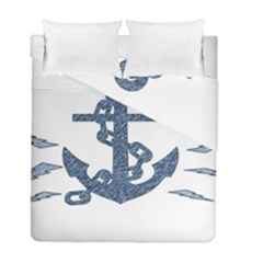Anchor Pencil Drawing Art Duvet Cover Double Side (full/ Double Size) by picsaspassion