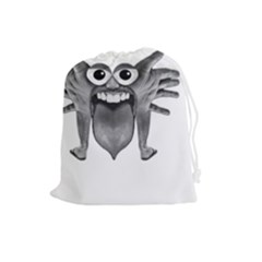 Body Part Monster Illustration Drawstring Pouches (large)  by dflcprints