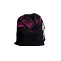 Purple Flower Pattern Design Abstract Background Drawstring Pouches (Medium)  View1