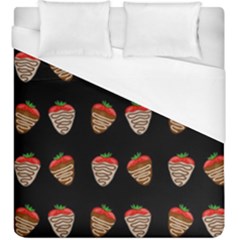 Chocolate Strawberies Duvet Cover (king Size) by Valentinaart