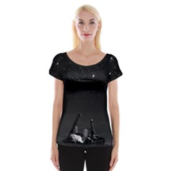 Frontline Midnight View Women s Cap Sleeve Top by FrontlineS