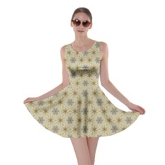 Star Basket Pattern Basket Pattern Skater Dress by Amaryn4rt