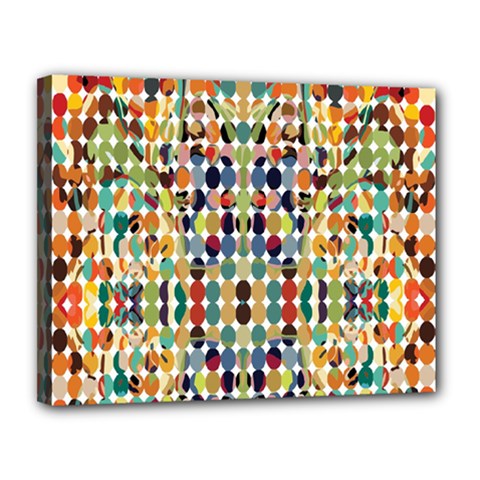 Retro Pattern Abstract Canvas 14  X 11  by Amaryn4rt