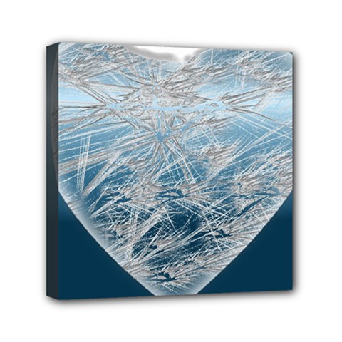 Frozen Heart Mini Canvas 6  X 6  by Amaryn4rt