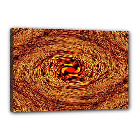 Orange Seamless Psychedelic Pattern Canvas 18  X 12  by Amaryn4rt