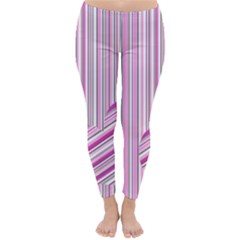 Pink Love Pattern Classic Winter Leggings by Valentinaart