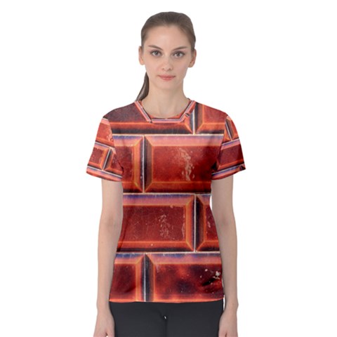 Portugal Ceramic Tiles Wall Women s Sport Mesh Tee by Amaryn4rt