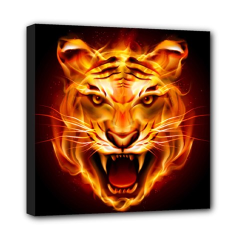 Tiger Mini Canvas 8  X 8  by Nexatart