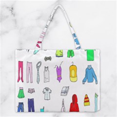 Clothing Boots Shoes Shorts Scarf Medium Tote Bag by Nexatart