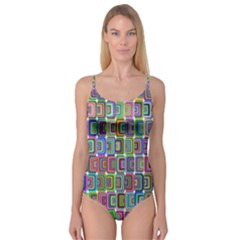 Psychedelic 70 S 1970 S Abstract Camisole Leotard  by Nexatart