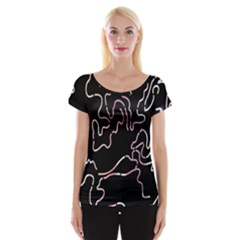 Abstract Glare Visual Art Women s Cap Sleeve Top by Nexatart
