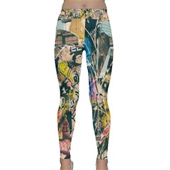 Art Graffiti Abstract Lines Classic Yoga Leggings by Nexatart