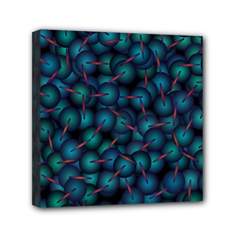 Background Abstract Textile Design Mini Canvas 6  X 6  by Nexatart