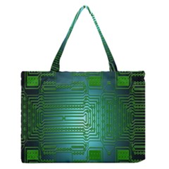 Board Conductors Circuits Medium Zipper Tote Bag by Nexatart