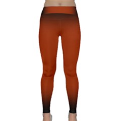 Brown Gradient Frame Classic Yoga Leggings by Nexatart