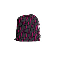 Weave And Knit Pattern Seamless Background Drawstring Pouches (small)  by Nexatart