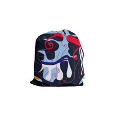 Abstraction Drawstring Pouches (small)  by Valentinaart