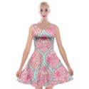 Moroccan flower mosaic Velvet Skater Dress View1