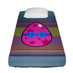 Holidays Occasions Easter Eggs Fitted Sheet (single Size) by Nexatart