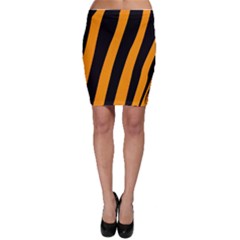 Tiger Pattern Bodycon Skirt by Nexatart
