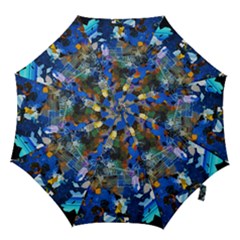 Abstract Farm Digital Art Hook Handle Umbrellas (small) by Nexatart