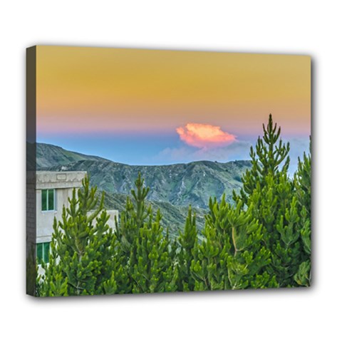 Rural Scene At Quilotoa Town, Latacunga, Ecuador Deluxe Canvas 24  X 20   by dflcprints