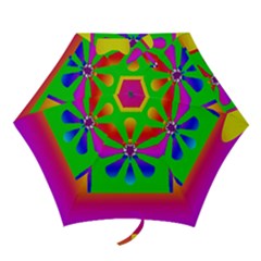 Flower Mosaic Mini Folding Umbrellas by pepitasart