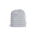 Grid Squares Texture Pattern Drawstring Pouches (Small)  View1