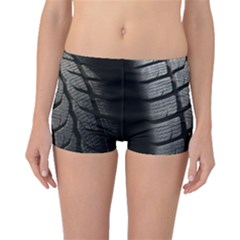 Auto Black Black And White Car Boyleg Bikini Bottoms by Nexatart