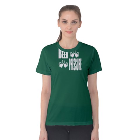 Green Beer Pressure Women s Cotton Tee by FunnySaying